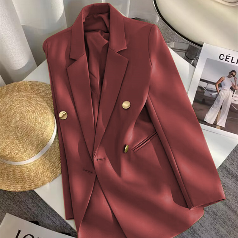 Small suit jacket for women in spring and autumn 2025, new fashion Korean version, loose temperament, college style suit, women's top trend Small suit jacket for women in spring and autumn 2025, new fashion Korean version, loose temperament, college style suit, women's top trend