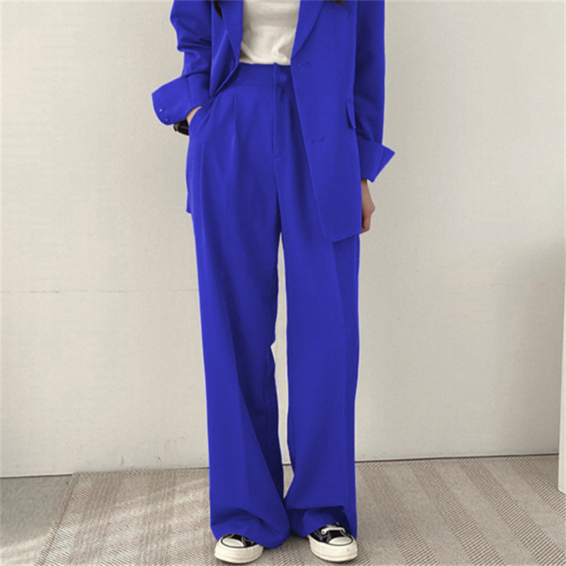 Black suit pants for women in Spring and Autumn 2025, new straight leg hanging feeling, oversized pants, small professional casual cigarette pipe pants