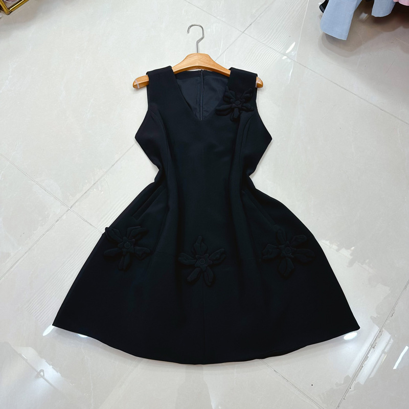 Thirteen Rows Australia Party Show Thin V-neck Handmade Flower Sleeveless Dress Elegant Dress A2 # 8361 Thirteen Rows Australia Party Show Thin V-neck Handmade Flower Sleeveless Dress Elegant Dress A2 # 8361