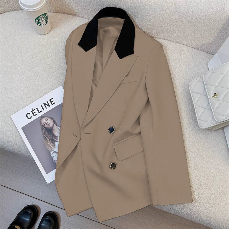 Spring suit jacket for women 2025 spring new Korean version design sense niche fashion temperament commuting small suit for women Spring suit jacket for women 2025 spring new Korean version design sense niche fashion temperament commuting small suit for women