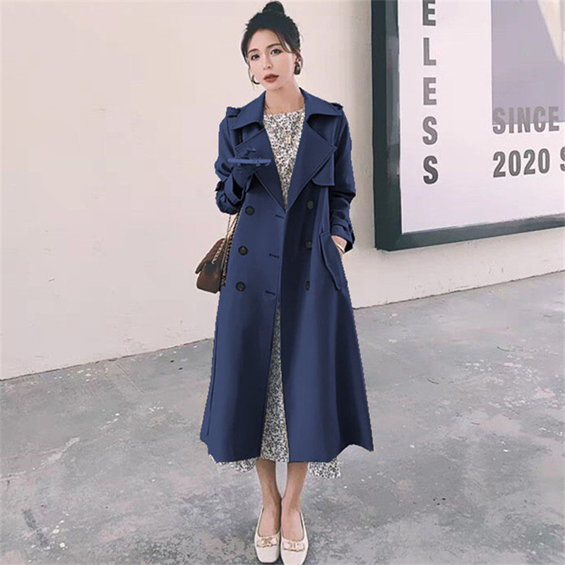 Wind coat jacket for women 2025 Korean version new spring and autumn British style medium long short popular khaki coat Wind coat jacket for women 2025 Korean version new spring and autumn British style medium long short popular khaki coat