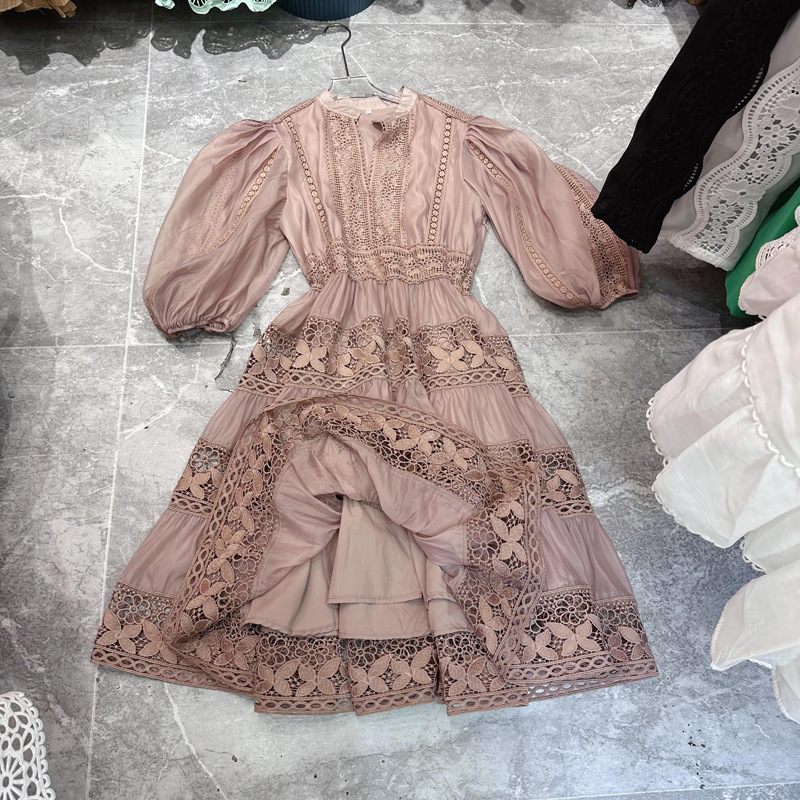 Thirteen lines summer new French socialite dignified and atmospheric design sense Tencel cotton long dress A2 # 3355 Thirteen lines summer new French socialite dignified and atmospheric design sense Tencel cotton long dress A2 # 3355