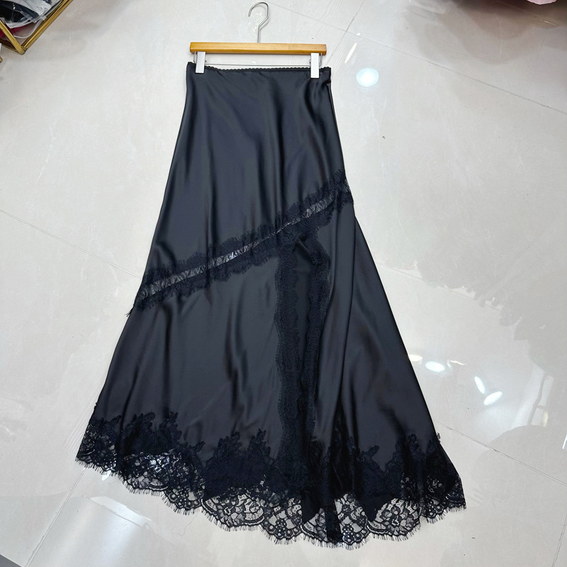 Thirteen Rows Australia's new niche designer style lace embroidery patchwork skirt with elegant charm C1 # 1395 Thirteen Rows Australia's new niche designer style lace embroidery patchwork skirt with elegant charm C1 # 1395