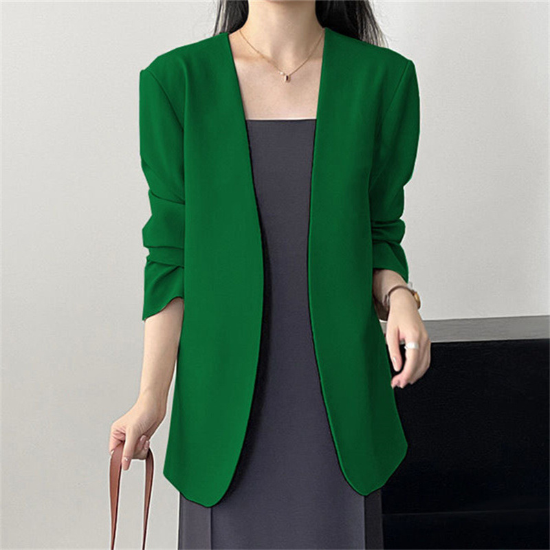 2025 New Small Suit Coat Spring and Autumn Early Autumn Suit Versatile Fashion Simple Early Spring Casual Top for Women 2025 New Small Suit Coat Spring and Autumn Early Autumn Suit Versatile Fashion Simple Early Spring Casual Top for Women