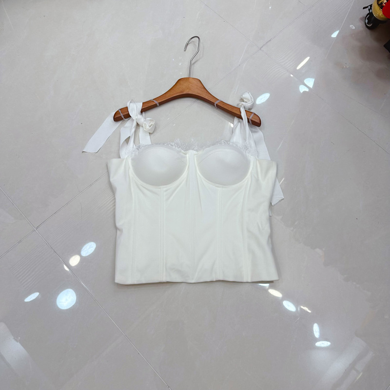 Thirteen line Australian French niche velvet patchwork lace bow suspender elegant retro top A1 # 8003 Thirteen line Australian French niche velvet patchwork lace bow suspender elegant retro top A1 # 8003