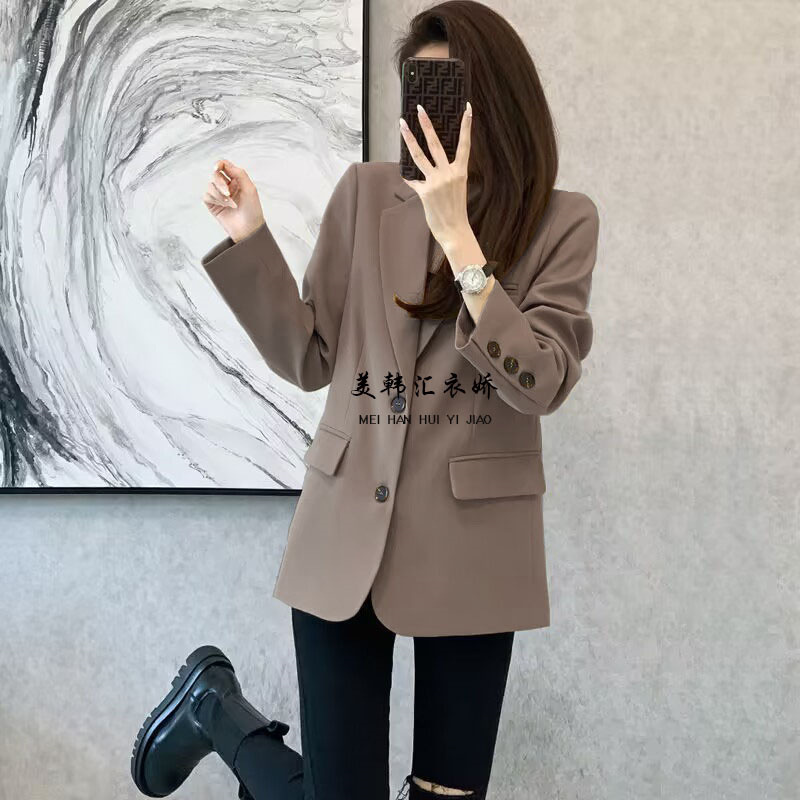 2025 Spring and Autumn New Small Suit Jacket for Women, Popular Style, Casual, Slimming and slimming, Student Small Suit for Women 2025 Spring and Autumn New Small Suit Jacket for Women, Popular Style, Casual, Slimming and slimming, Student Small Suit for Women