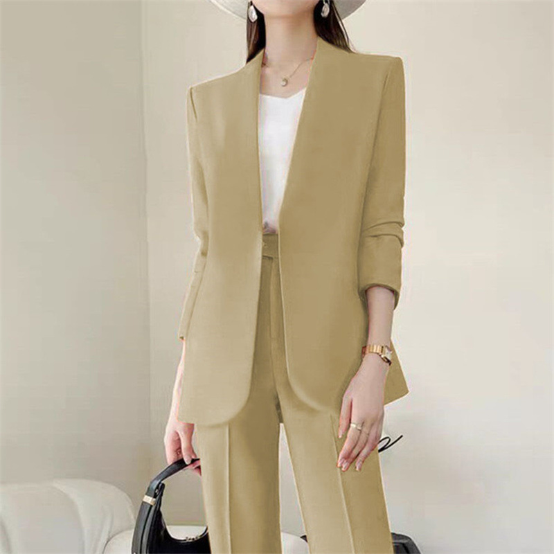 Spring and Autumn Suit Set for Women Spring and Autumn 2025 New Korean Edition Sensational Street Casual Fashion Temperament Professional Suit for Women Spring and Autumn Suit Set for Women Spring and Autumn 2025 New Korean Edition Sensational Street Casual Fashion Temperament Professional Suit for Women