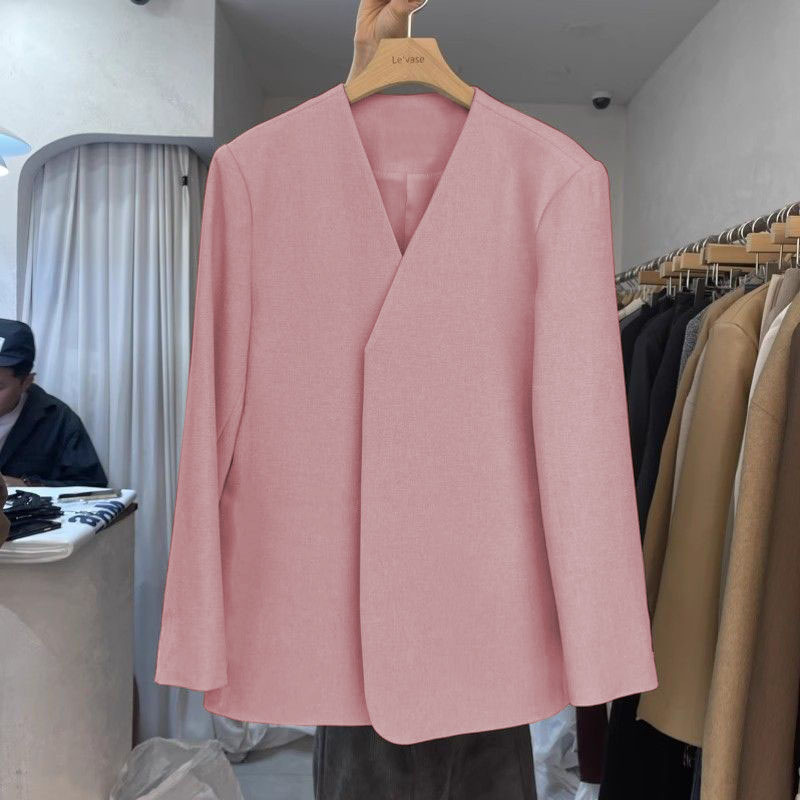Autumn suit jacket for women, 2025 spring new Korean style design, niche fashion temperament, commuting small suit for women Autumn suit jacket for women, 2025 spring new Korean style design, niche fashion temperament, commuting small suit for women