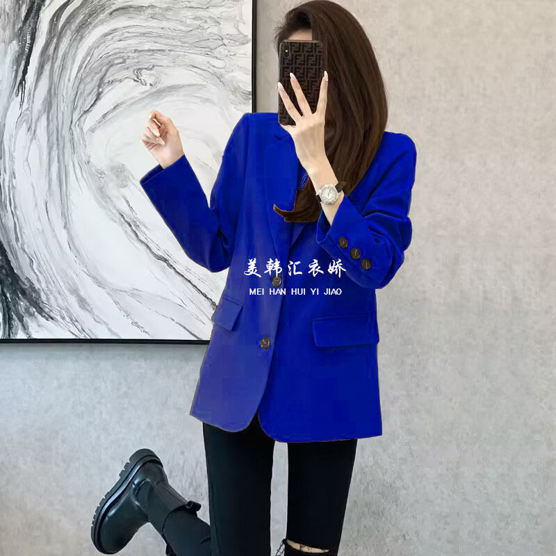 2025 Spring and Autumn New Small Suit Jacket for Women, Popular Style, Casual, Slimming and slimming, Student Small Suit for Women 2025 Spring and Autumn New Small Suit Jacket for Women, Popular Style, Casual, Slimming and slimming, Student Small Suit for Women