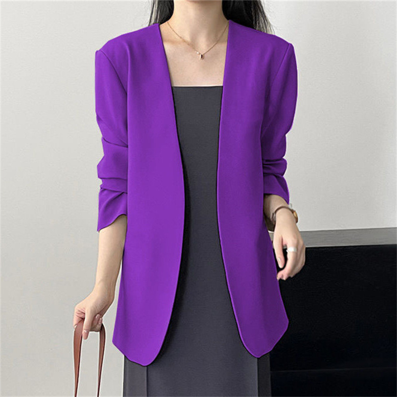 2025 New Small Suit Coat Spring and Autumn Early Autumn Suit Versatile Fashion Simple Early Spring Casual Top for Women 2025 New Small Suit Coat Spring and Autumn Early Autumn Suit Versatile Fashion Simple Early Spring Casual Top for Women