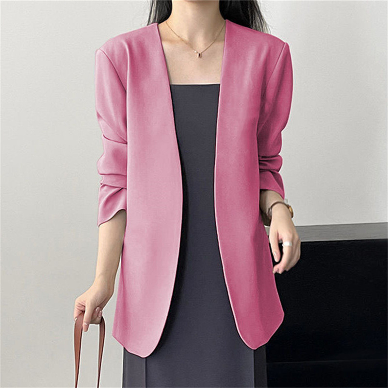 2025 New Small Suit Coat Spring and Autumn Early Autumn Suit Versatile Fashion Simple Early Spring Casual Top for Women 2025 New Small Suit Coat Spring and Autumn Early Autumn Suit Versatile Fashion Simple Early Spring Casual Top for Women