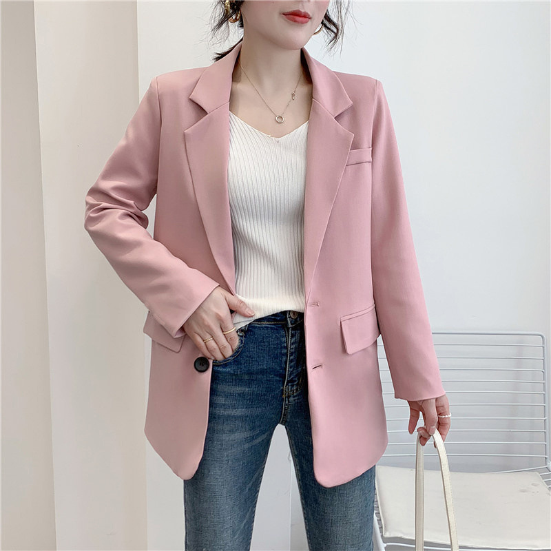 Small suit jacket for women, trendy ins spring and autumn winter short style, short stature, Korean version, loose and versatile, western-style casual suit Small suit jacket for women, trendy ins spring and autumn winter short style, short stature, Korean version, loose and versatile, western-style casual suit