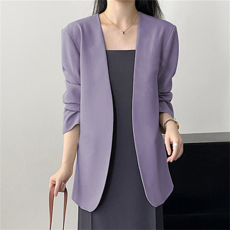 2025 New Small Suit Coat Spring and Autumn Early Autumn Suit Versatile Fashion Simple Early Spring Casual Top for Women 2025 New Small Suit Coat Spring and Autumn Early Autumn Suit Versatile Fashion Simple Early Spring Casual Top for Women
