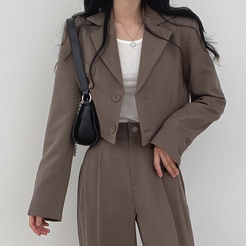 Pink suit jacket for women in the spring and autumn of 2025, short and trendy Korean style casual suit jacket for women Pink suit jacket for women in the spring and autumn of 2025, short and trendy Korean style casual suit jacket for women