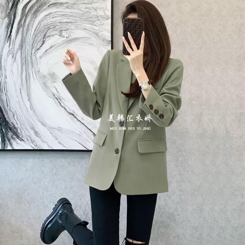 2025 Spring and Autumn New Small Suit Jacket for Women, Popular Style, Casual, Slimming and slimming, Student Small Suit for Women 2025 Spring and Autumn New Small Suit Jacket for Women, Popular Style, Casual, Slimming and slimming, Student Small Suit for Women