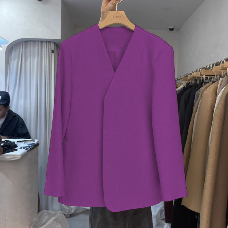 Autumn suit jacket for women, 2025 spring new Korean style design, niche fashion temperament, commuting small suit for women Autumn suit jacket for women, 2025 spring new Korean style design, niche fashion temperament, commuting small suit for women