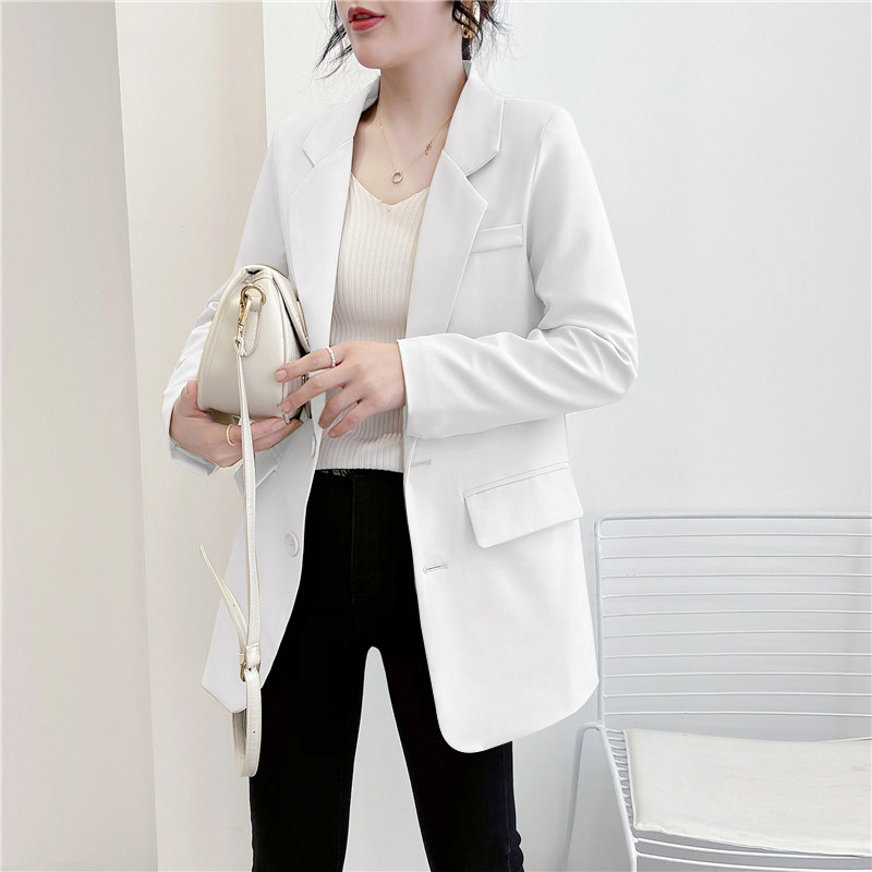 Small suit jacket for women, trendy ins spring and autumn winter short style, short stature, Korean version, loose and versatile, western-style casual suit Small suit jacket for women, trendy ins spring and autumn winter short style, short stature, Korean version, loose and versatile, western-style casual suit