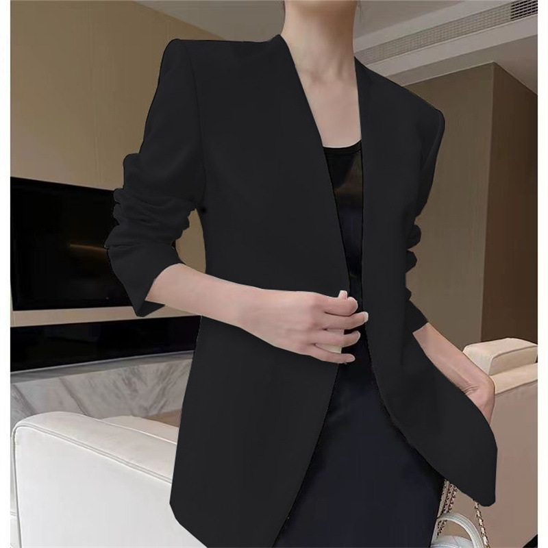 2025 New Small Suit Women's Coat Women's Spring and Autumn Foreign Trade Suit Versatile Fashion Simple Multi Color Top Women 2025 New Small Suit Women's Coat Women's Spring and Autumn Foreign Trade Suit Versatile Fashion Simple Multi Color Top Women