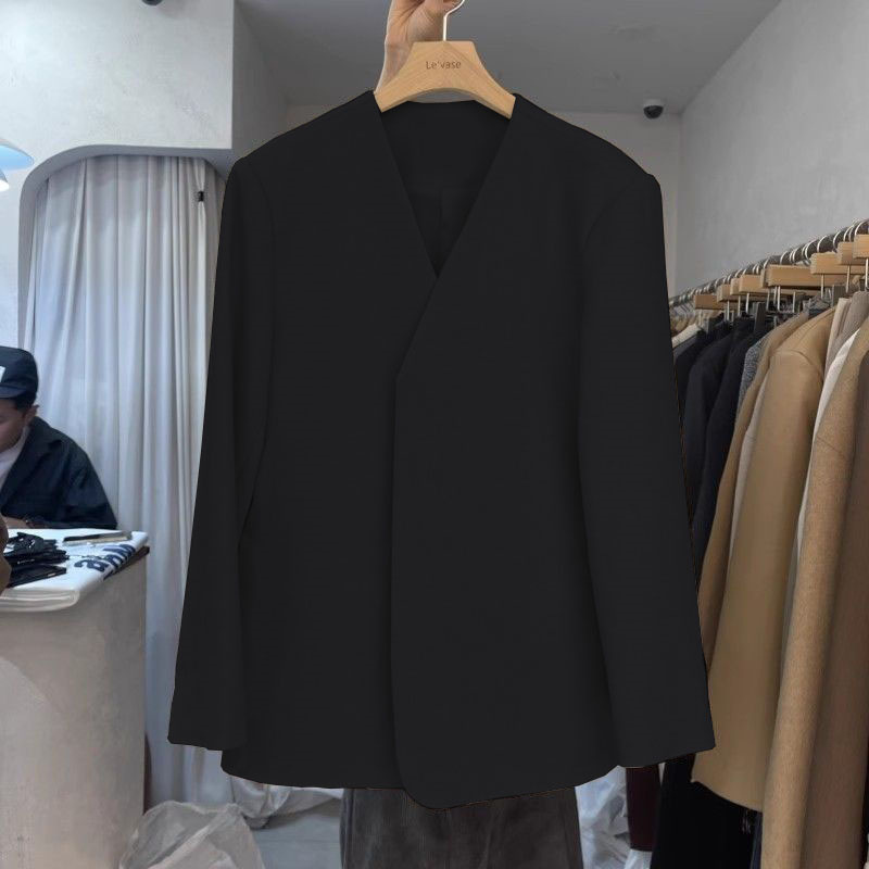 Autumn suit jacket for women, 2025 spring new Korean style design, niche fashion temperament, commuting small suit for women Autumn suit jacket for women, 2025 spring new Korean style design, niche fashion temperament, commuting small suit for women