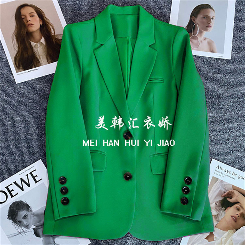 Off white suit jacket for women 2025 Spring and Autumn new style casual temperament Spring and Autumn explosive street small suit jacket for women Off white suit jacket for women 2025 Spring and Autumn new style casual temperament Spring and Autumn explosive street small suit jacket for women