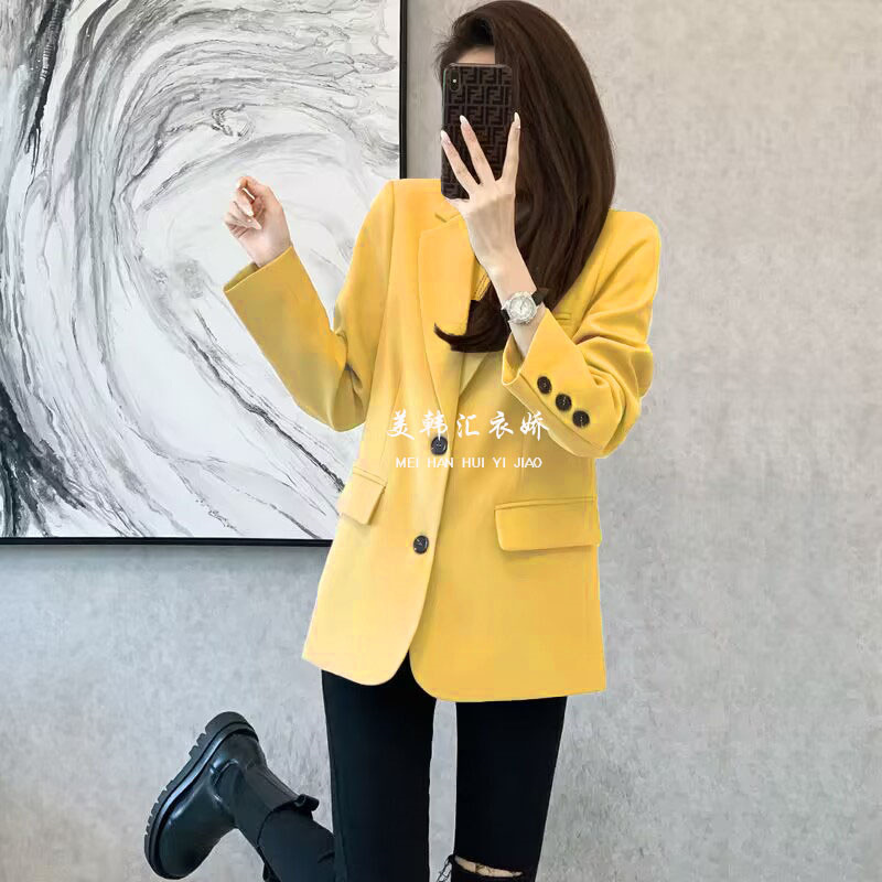 2025 Spring and Autumn New Small Suit Jacket for Women, Popular Style, Casual, Slimming and slimming, Student Small Suit for Women 2025 Spring and Autumn New Small Suit Jacket for Women, Popular Style, Casual, Slimming and slimming, Student Small Suit for Women