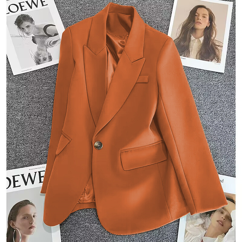 Green suit jacket for women in the spring and autumn of 2025, new small size with one button fashion trend and versatile temperament suit Green suit jacket for women in the spring and autumn of 2025, new small size with one button fashion trend and versatile temperament suit