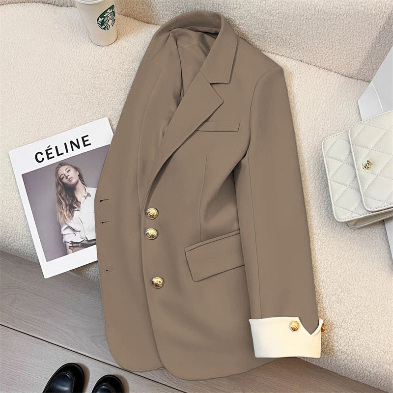 Suit jacket for women, spring 2025 new style, casual temperament, socialite, high-end feeling, explosive street, this year's popular plaid suit Suit jacket for women, spring 2025 new style, casual temperament, socialite, high-end feeling, explosive street, this year's popular plaid suit