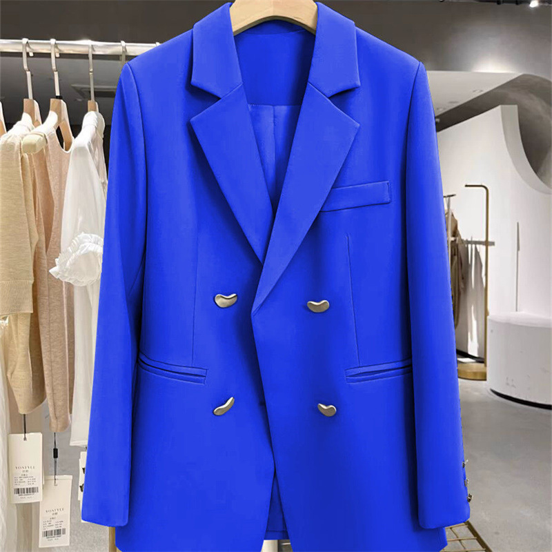 Flip collar suit jacket for women in spring and autumn, new Korean design with a high-end feel, Korean fashion casual suit top Flip collar suit jacket for women in spring and autumn, new Korean design with a high-end feel, Korean fashion casual suit top