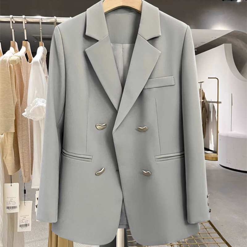 Flip collar suit jacket for women in spring and autumn, new Korean design with a high-end feel, Korean fashion casual suit top Flip collar suit jacket for women in spring and autumn, new Korean design with a high-end feel, Korean fashion casual suit top