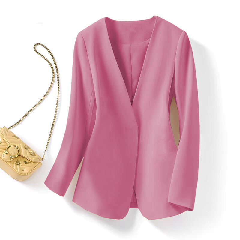 Large size chubby mm suit jacket for women in spring 2025, new style with a small fragrance and casual Korean style autumn suit for women Large size chubby mm suit jacket for women in spring 2025, new style with a small fragrance and casual Korean style autumn suit for women