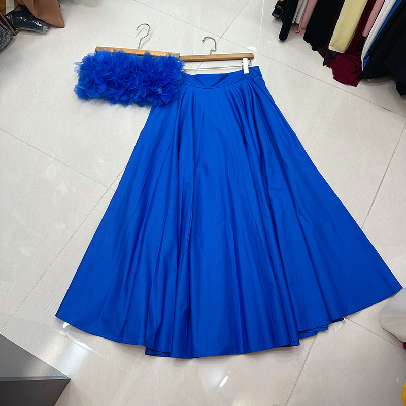 Thirteen Rows Unique Short Petals Embracing Elastic Skirt+High Waist Half Skirt 2-piece Set Beautiful Seaside A1 # 8531 Thirteen Rows Unique Short Petals Embracing Elastic Skirt+High Waist Half Skirt 2-piece Set Beautiful Seaside A1 # 8531