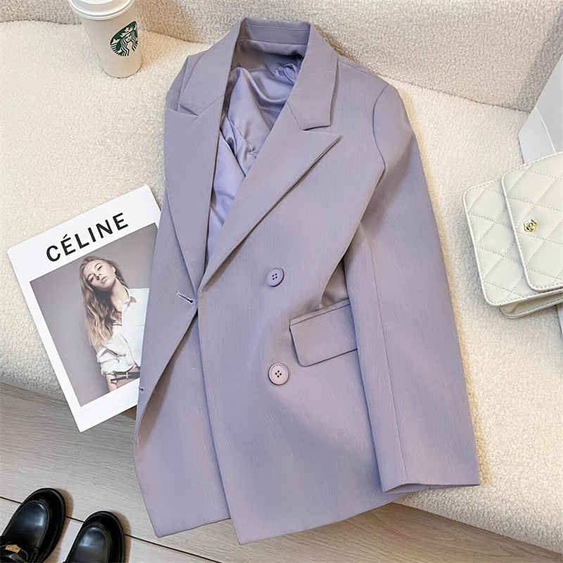 European style suit jacket for women 2025 new spring and autumn hot items, small stature, high-end sense, versatile British style fashion suit European style suit jacket for women 2025 new spring and autumn hot items, small stature, high-end sense, versatile British style fashion suit