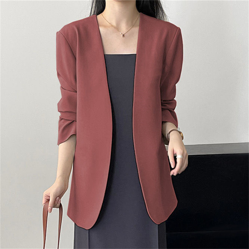 2025 New Small Suit Coat Spring and Autumn Early Autumn Suit Versatile Fashion Simple Early Spring Casual Top for Women 2025 New Small Suit Coat Spring and Autumn Early Autumn Suit Versatile Fashion Simple Early Spring Casual Top for Women