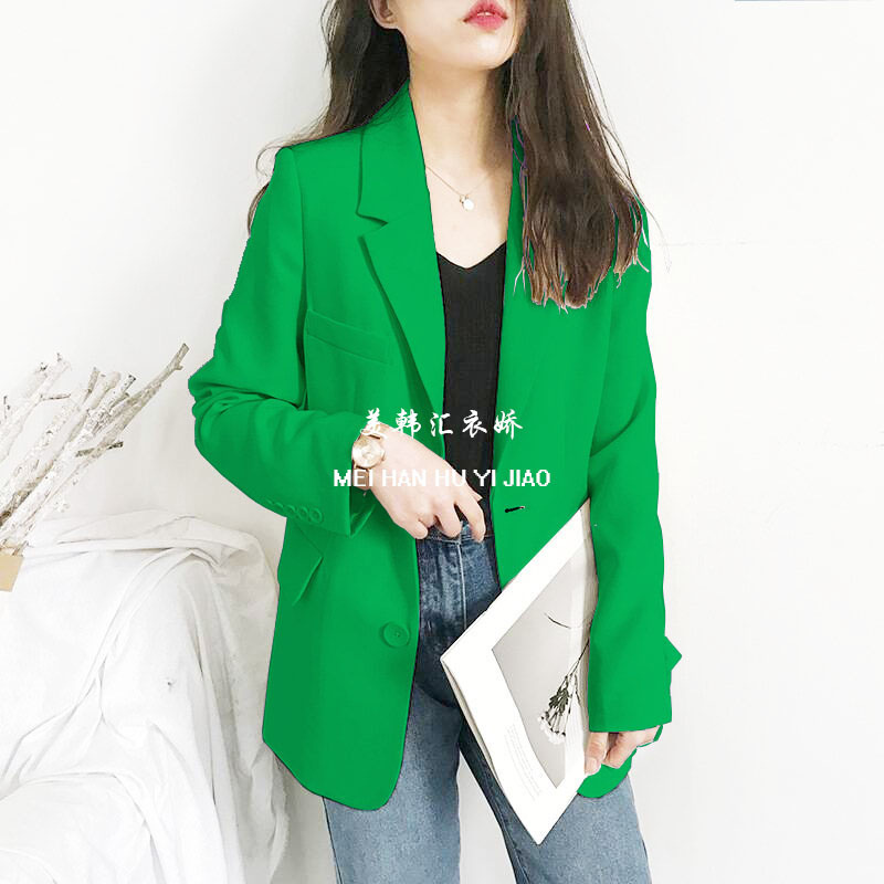 Women's new small suit jacket 2025 Korean version Spring and Autumn casual loose internet famous autumn suit top British trend Women's new small suit jacket 2025 Korean version Spring and Autumn casual loose internet famous autumn suit top British trend