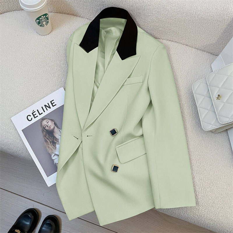 Spring suit jacket for women 2025 spring new Korean version design sense niche fashion temperament commuting small suit for women Spring suit jacket for women 2025 spring new Korean version design sense niche fashion temperament commuting small suit for women