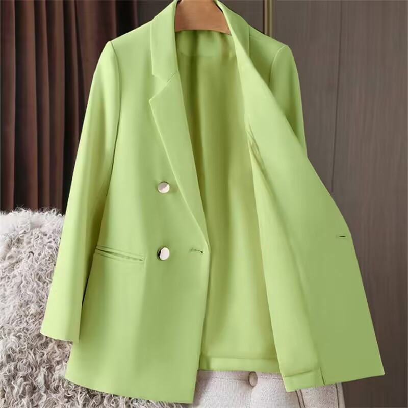 White suit jacket for women, Spring and Autumn 2025 new item, petite Spring and Autumn suit jacket, temperament Korean version casual women White suit jacket for women, Spring and Autumn 2025 new item, petite Spring and Autumn suit jacket, temperament Korean version casual women