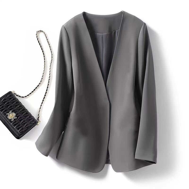 Large size chubby mm suit jacket for women in spring 2025, new style with a small fragrance and casual Korean style autumn suit for women Large size chubby mm suit jacket for women in spring 2025, new style with a small fragrance and casual Korean style autumn suit for women