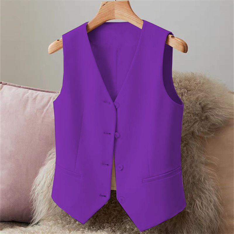 New suit vest, women's vest, spring and autumn style, slim fit, women's outfit, black short style, women's vest, small stature New suit vest, women's vest, spring and autumn style, slim fit, women's outfit, black short style, women's vest, small stature