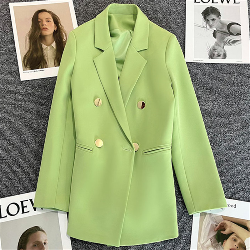 Candy green fried street small suit jacket for women in the spring and autumn of 2025, new Korean version, internet celebrity temperament, small and casual Candy green fried street small suit jacket for women in the spring and autumn of 2025, new Korean version, internet celebrity temperament, small and casual