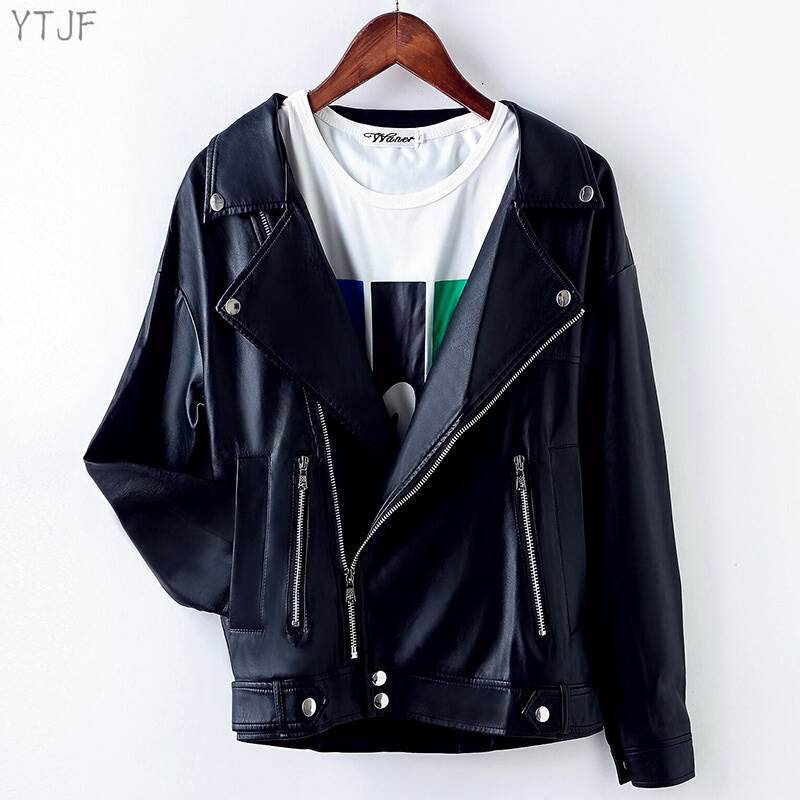 Small leather jacket women's short spring and autumn winter 2025 Korean version jacket student BF loose motorcycle leather jacket jacket jacket Small leather jacket women's short spring and autumn winter 2025 Korean version jacket student BF loose motorcycle leather jacket jacket jacket