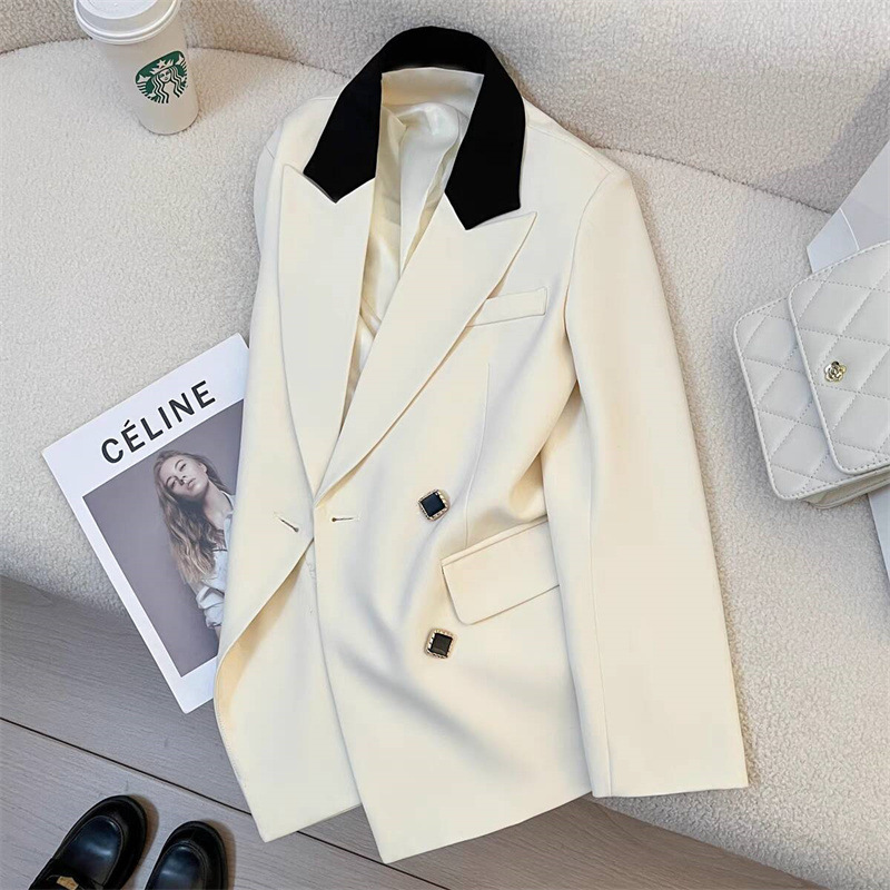 Spring suit jacket for women 2025 spring new Korean version design sense niche fashion temperament commuting small suit for women Spring suit jacket for women 2025 spring new Korean version design sense niche fashion temperament commuting small suit for women