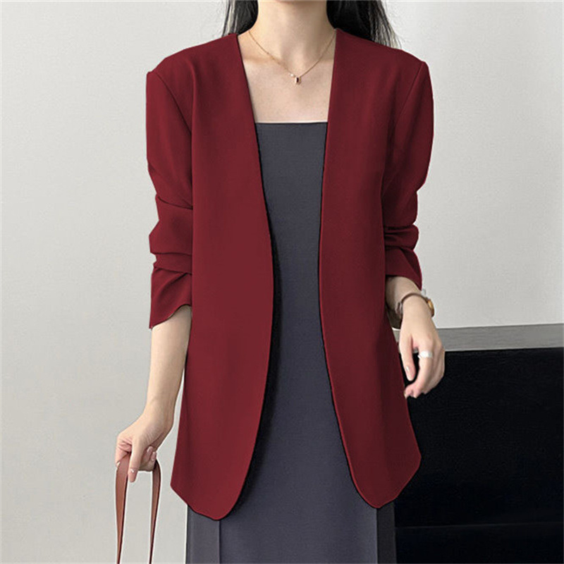 2025 New Small Suit Coat Spring and Autumn Early Autumn Suit Versatile Fashion Simple Early Spring Casual Top for Women 2025 New Small Suit Coat Spring and Autumn Early Autumn Suit Versatile Fashion Simple Early Spring Casual Top for Women