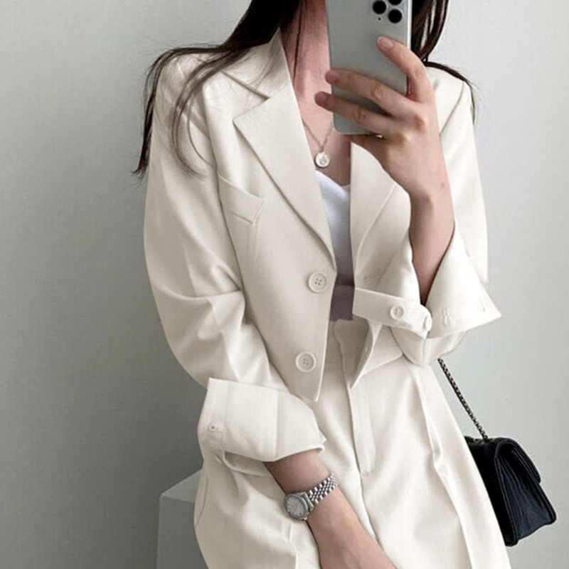Pink suit jacket for women in the spring and autumn of 2025, short and trendy Korean style casual suit jacket for women Pink suit jacket for women in the spring and autumn of 2025, short and trendy Korean style casual suit jacket for women