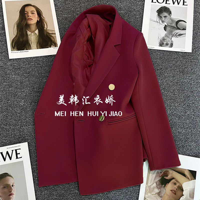 Autumn purple small suit jacket for women, 2025 Spring and Autumn new Korean version, internet celebrity temperament, small casual suit Autumn purple small suit jacket for women, 2025 Spring and Autumn new Korean version, internet celebrity temperament, small casual suit