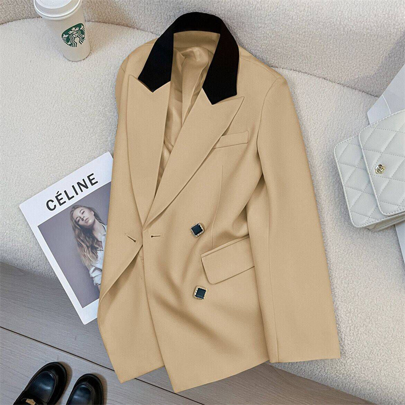 Spring suit jacket for women 2025 spring new Korean version design sense niche fashion temperament commuting small suit for women Spring suit jacket for women 2025 spring new Korean version design sense niche fashion temperament commuting small suit for women