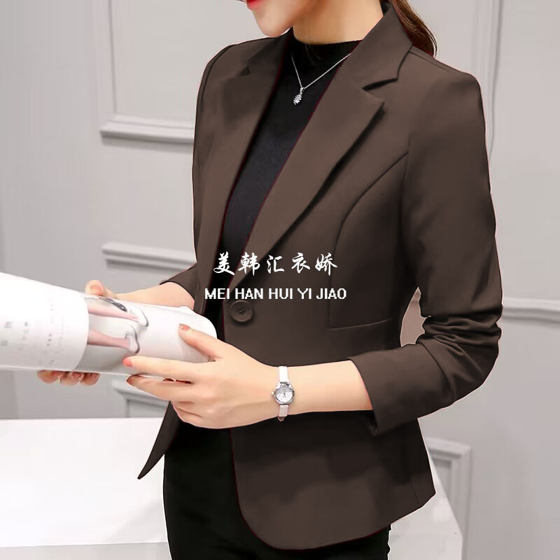 2025 Spring and Autumn New Professional Versatile Suit with Long Sleeve Korean Style, Tailored and Slim, Blue Coat for Women 2025 Spring and Autumn New Professional Versatile Suit with Long Sleeve Korean Style, Tailored and Slim, Blue Coat for Women