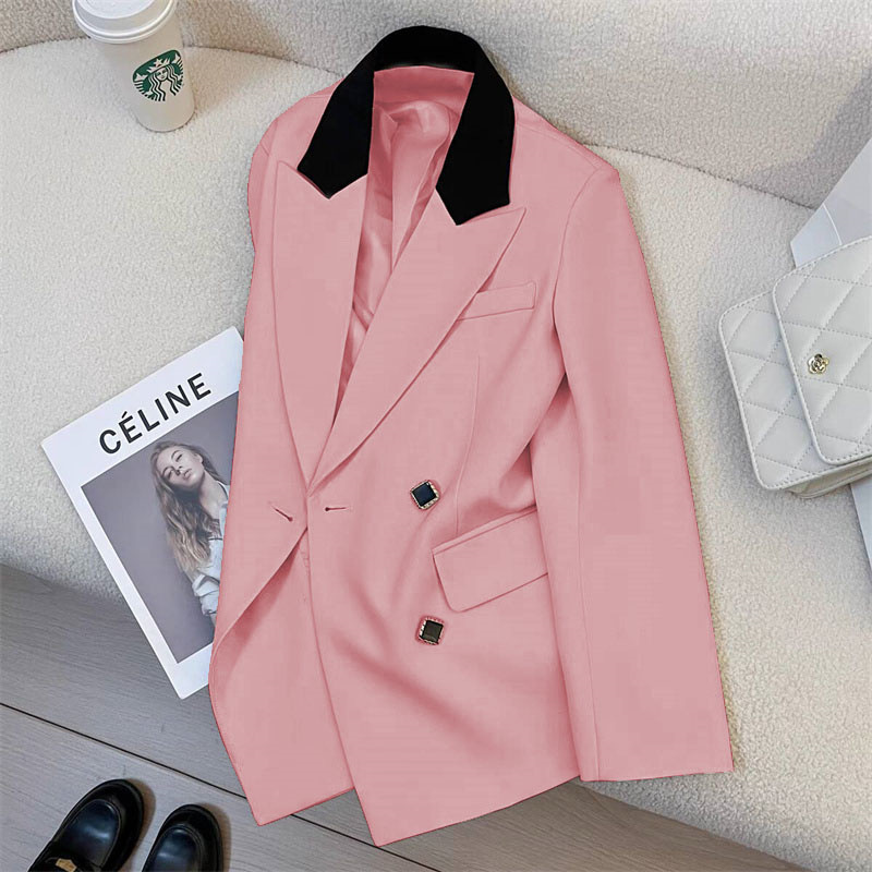 Spring suit jacket for women 2025 spring new Korean version design sense niche fashion temperament commuting small suit for women Spring suit jacket for women 2025 spring new Korean version design sense niche fashion temperament commuting small suit for women