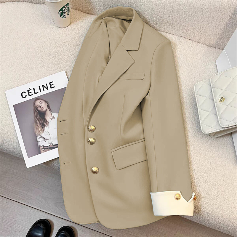 Suit jacket for women, spring 2025 new style, casual temperament, socialite, high-end feeling, explosive street, this year's popular plaid suit Suit jacket for women, spring 2025 new style, casual temperament, socialite, high-end feeling, explosive street, this year's popular plaid suit