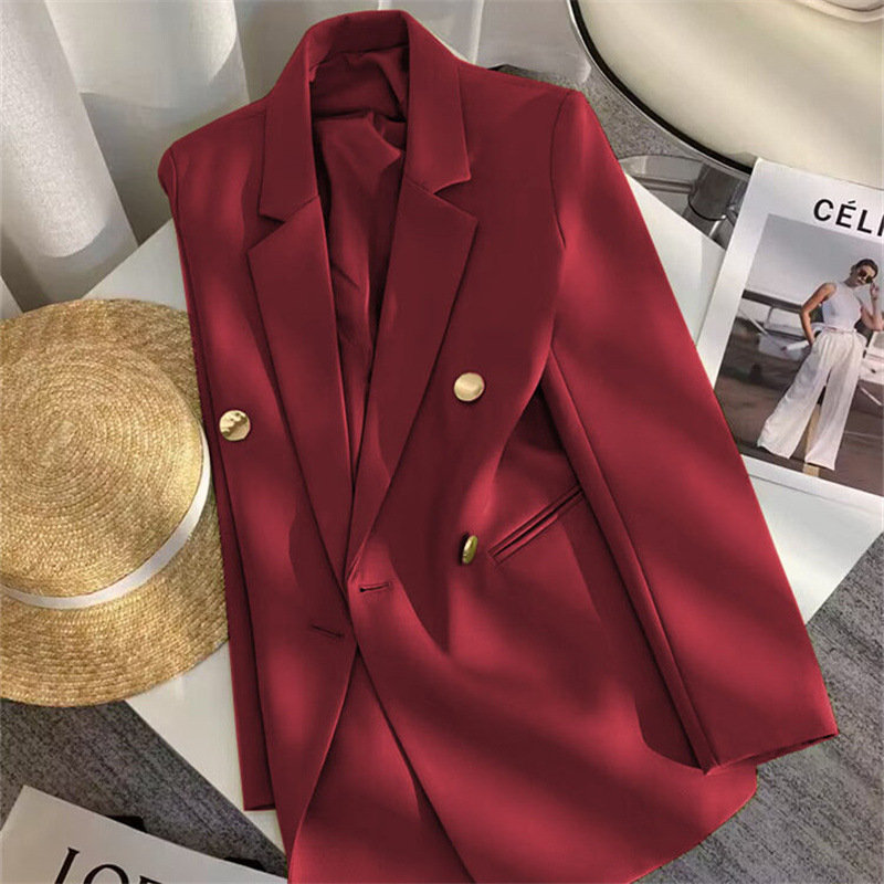Small suit jacket for women in spring and autumn 2025, new fashion Korean version, loose temperament, college style suit, women's top trend Small suit jacket for women in spring and autumn 2025, new fashion Korean version, loose temperament, college style suit, women's top trend