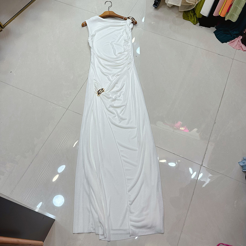 Thirteen Rows Vietnam One Shoulder Dress Dinner Birthday Party Metal Buckle Long Dress Evening Dress A1 # 8571 Thirteen Rows Vietnam One Shoulder Dress Dinner Birthday Party Metal Buckle Long Dress Evening Dress A1 # 8571